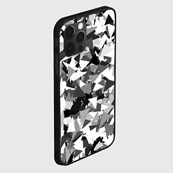 Чехол для iPhone 12 Pro Max Городской серый камуфляж, цвет: 3D-черный — фото 2