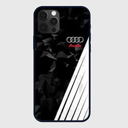 Чехол для iPhone 12 Pro Max Audi: Black Poly, цвет: 3D-черный