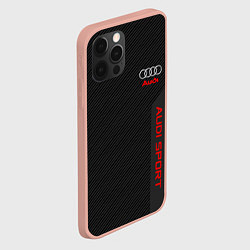 Чехол для iPhone 12 Pro Max Audi: Sport Line, цвет: 3D-светло-розовый — фото 2