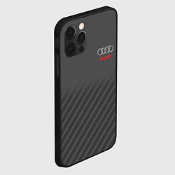 Чехол для iPhone 12 Pro Max Audi: Grey Sport Line, цвет: 3D-черный — фото 2