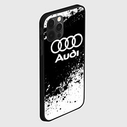 Чехол для iPhone 12 Pro Max Audi: Black Spray, цвет: 3D-черный — фото 2