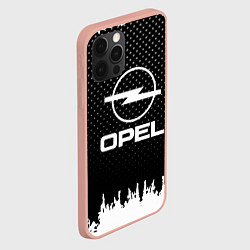 Чехол для iPhone 12 Pro Max Opel: Black Side, цвет: 3D-светло-розовый — фото 2