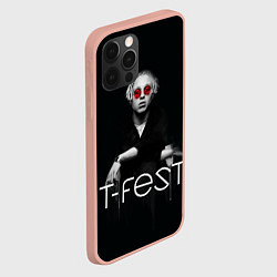 Чехол для iPhone 12 Pro Max T-Fest: Black Style, цвет: 3D-светло-розовый — фото 2