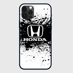 Чехол для iPhone 12 Pro Max Honda: Black Spray, цвет: 3D-черный