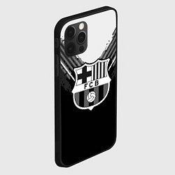 Чехол для iPhone 12 Pro Max FC Barcelona: Black Style, цвет: 3D-черный — фото 2