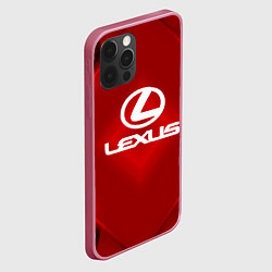 Чехол для iPhone 12 Pro Max Lexus: Red Light, цвет: 3D-малиновый — фото 2