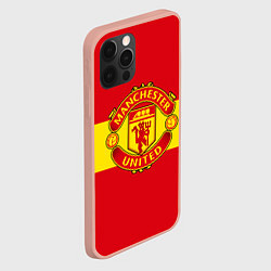 Чехол для iPhone 12 Pro Max FC Man United: Red Style, цвет: 3D-светло-розовый — фото 2