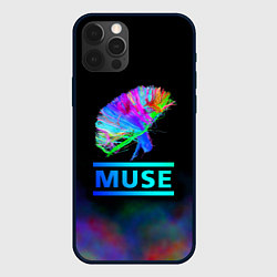 Чехол для iPhone 12 Pro Max Muse: Neon Flower, цвет: 3D-черный