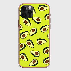 Чехол для iPhone 12 Pro Max Стиль авокадо, цвет: 3D-светло-розовый