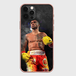 Чехол для iPhone 12 Pro Max Vasyl Lomachenko, цвет: 3D-светло-розовый