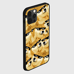 Чехол для iPhone 12 Pro Max Doge: Deal with it, цвет: 3D-черный — фото 2