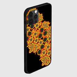 Чехол для iPhone 12 Pro Max Славянская роспись, цвет: 3D-черный — фото 2