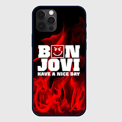 Чехол для iPhone 12 Pro Max Bon Jovi: Have a nice day, цвет: 3D-черный