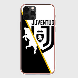Чехол для iPhone 12 Pro Max FC Juventus: Football Point, цвет: 3D-светло-розовый