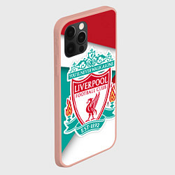 Чехол для iPhone 12 Pro Max FC Liverpool, цвет: 3D-светло-розовый — фото 2