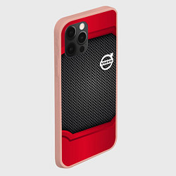 Чехол для iPhone 12 Pro Max Volvo: Metal Sport, цвет: 3D-светло-розовый — фото 2