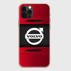 Чехол для iPhone 12 Pro Max Volvo Sport, цвет: 3D-светло-розовый