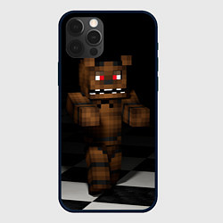 Чехол для iPhone 12 Pro Max Minecraft: Freddy FNAF, цвет: 3D-черный