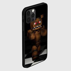 Чехол для iPhone 12 Pro Max Minecraft: Freddy FNAF, цвет: 3D-черный — фото 2