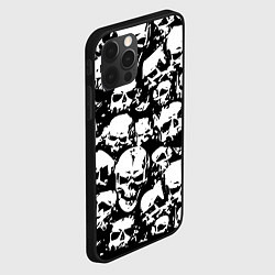Чехол для iPhone 12 Pro Max Черепа ужаса, цвет: 3D-черный — фото 2