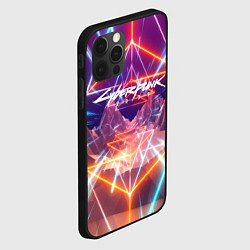 Чехол для iPhone 12 Pro Max Cyberpunk 2077: Neon Lines, цвет: 3D-черный — фото 2