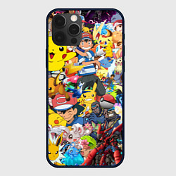 Чехол для iPhone 12 Pro Max Pokemon Bombing, цвет: 3D-черный