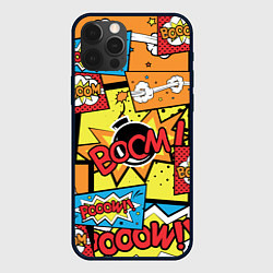 Чехол для iPhone 12 Pro Max Boom Pop Art, цвет: 3D-черный