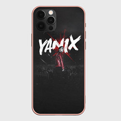 Чехол для iPhone 12 Pro Max YANIX: Black Side, цвет: 3D-светло-розовый