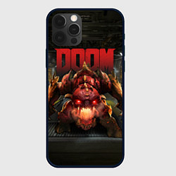 Чехол для iPhone 12 Pro Max DOOM: Pinky Monster, цвет: 3D-черный