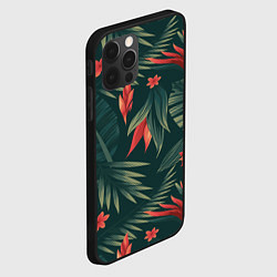 Чехол для iPhone 12 Pro Max Зеленые тропики, цвет: 3D-черный — фото 2