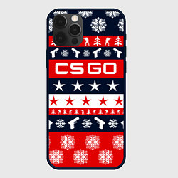 Чехол для iPhone 12 Pro Max CS:GO New Year, цвет: 3D-черный