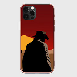 Чехол для iPhone 12 Pro Max RDR 2: Dark Man, цвет: 3D-светло-розовый