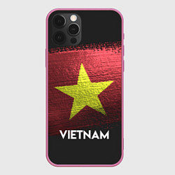 Чехол для iPhone 12 Pro Max Vietnam Style, цвет: 3D-малиновый