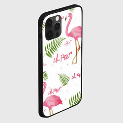 Чехол для iPhone 12 Pro Max Lil Peep: Pink Flamingo, цвет: 3D-черный — фото 2