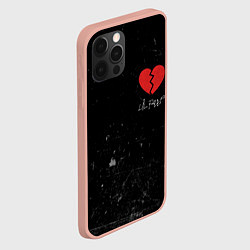 Чехол для iPhone 12 Pro Max Lil Peep: Broken Heart, цвет: 3D-светло-розовый — фото 2