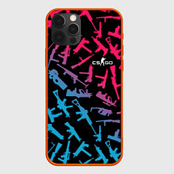 Чехол для iPhone 12 Pro Max CS:GO Neon Weapons, цвет: 3D-красный