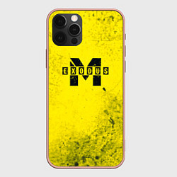 Чехол для iPhone 12 Pro Max Metro Exodus: Yellow Grunge, цвет: 3D-светло-розовый