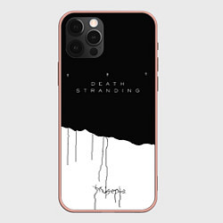 Чехол для iPhone 12 Pro Max Death Stranding: Black & White, цвет: 3D-светло-розовый