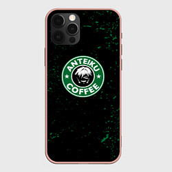 Чехол для iPhone 12 Pro Max Anteiku coffee sturbucks, цвет: 3D-светло-розовый