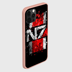 Чехол для iPhone 12 Pro Max Mass Effect N7, цвет: 3D-светло-розовый — фото 2
