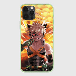 Чехол для iPhone 12 Pro Max Fire Academia, цвет: 3D-салатовый