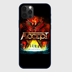 Чехол для iPhone 12 Pro Max Accept: Flame Eagle, цвет: 3D-черный
