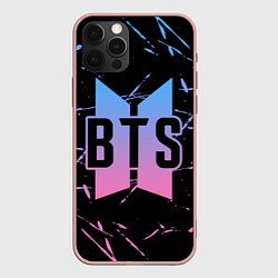 Чехол для iPhone 12 Pro Max BTS: Love Yourself, цвет: 3D-светло-розовый