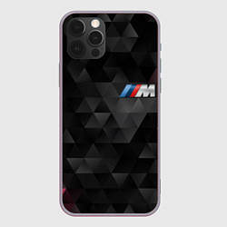 Чехол для iPhone 12 Pro Max BMW M: Polygon, цвет: 3D-серый