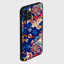 Чехол для iPhone 12 Pro Max Экзотический орнамент, цвет: 3D-черный — фото 2