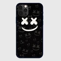 Чехол для iPhone 12 Pro Max Marshmello Cosmos pattern, цвет: 3D-черный