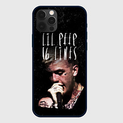 Чехол для iPhone 12 Pro Max Lil Peep: 16 Lines, цвет: 3D-черный