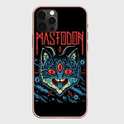 Чехол для iPhone 12 Pro Max Mastodon: Demonic Cat, цвет: 3D-светло-розовый