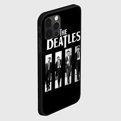 Чехол для iPhone 12 Pro Max The Beatles: Black Side, цвет: 3D-черный — фото 2