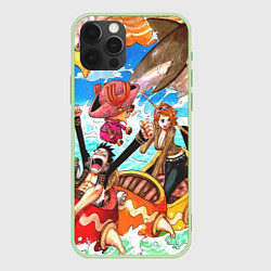 Чехол для iPhone 12 Pro Max One Piece, цвет: 3D-салатовый